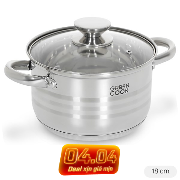 Nồi inox 5 đáy Green Cook GCS243-18IH