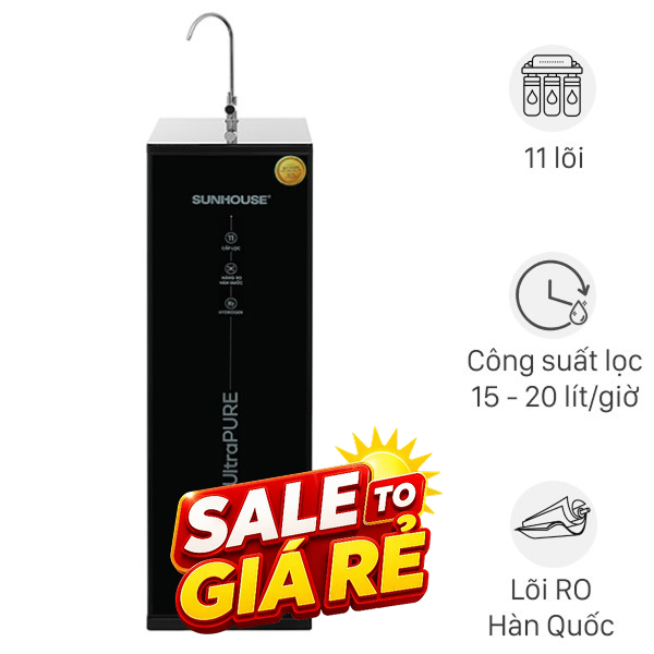 Máy lọc nước RO Hydrogen Sunhouse SHA8800KL