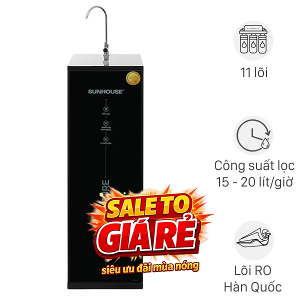 Máy lọc nước RO Hydrogen Sunhouse SHA8800KL
