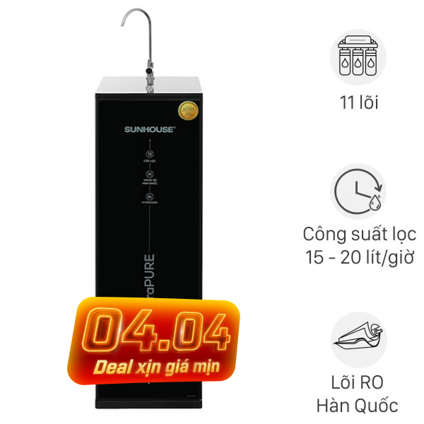 Máy lọc nước RO Hydrogen Sunhouse SHA8800KL