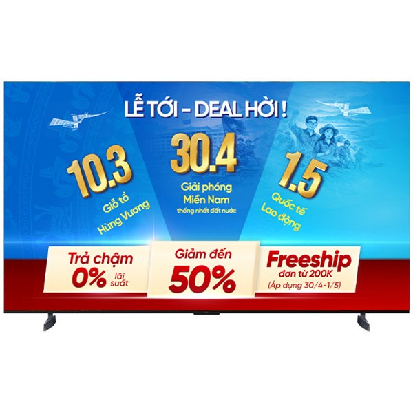 Google Tivi QD-Mini LED TCL AI 4K 85 inch 85C855