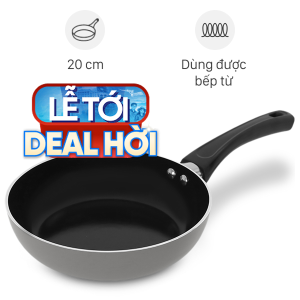 Chảo nhôm chống dính đáy từ Elmich Colosseum Y1 EL-3718