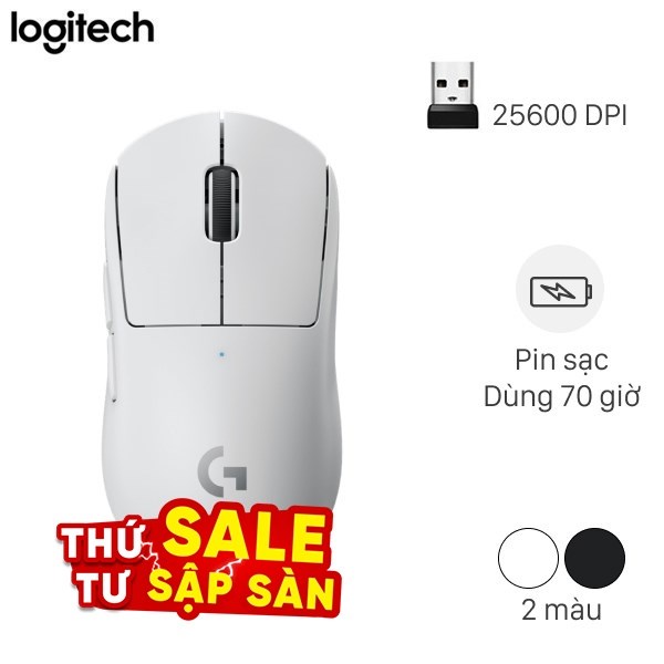 Chuột sạc Không dây Gaming Logitech G Pro X Superlight