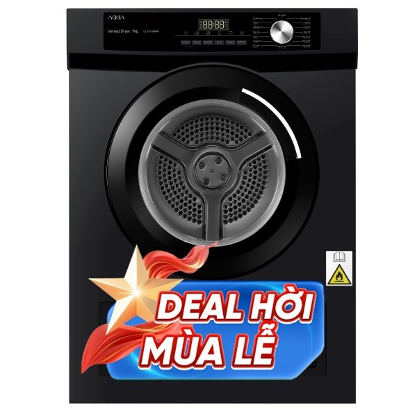 Máy sấy thông hơi Aqua 9 Kg AQH-V901K PS