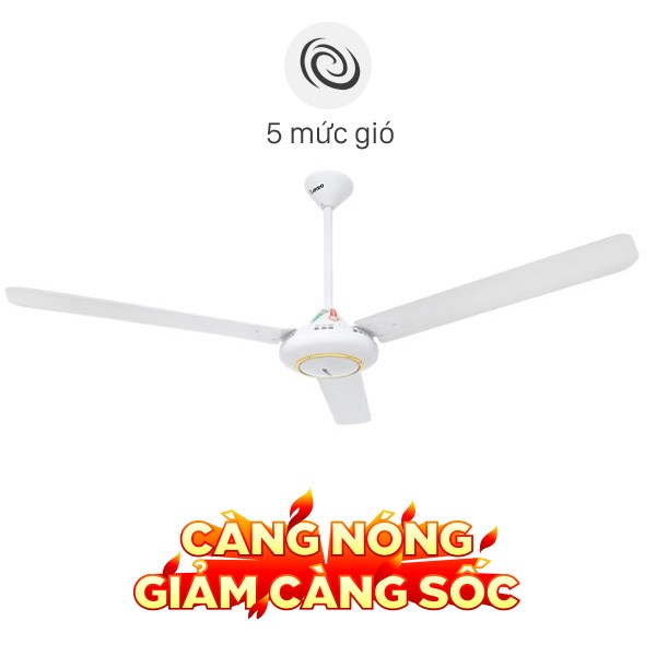 Quạt trần Rapido 3 cánh RCF-3W 80W