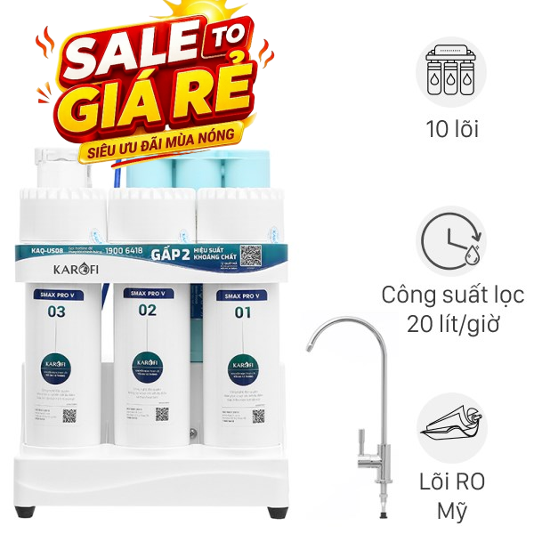 Máy lọc nước RO Karofi KAQ-US08