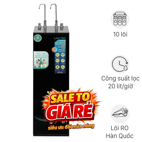 Máy lọc nước RO nóng nguội Hydrogen Livotec 635