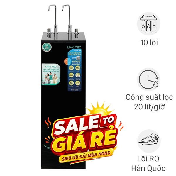 Máy lọc nước RO nóng nguội Hydrogen Livotec 635