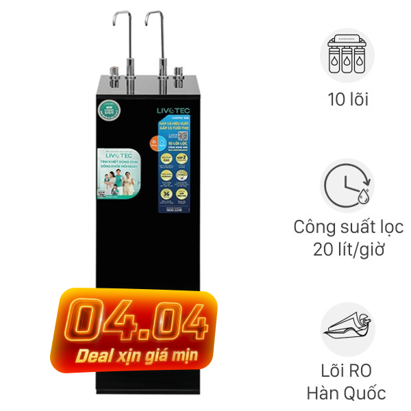 Máy lọc nước RO nóng nguội Hydrogen Livotec 635