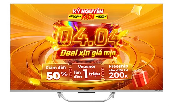 Google Tivi QLED Aqua 4K 43 inch AQT43S800UX