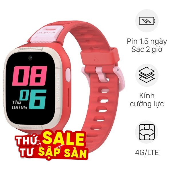 Kidcare S6 41.5mm dây silicone