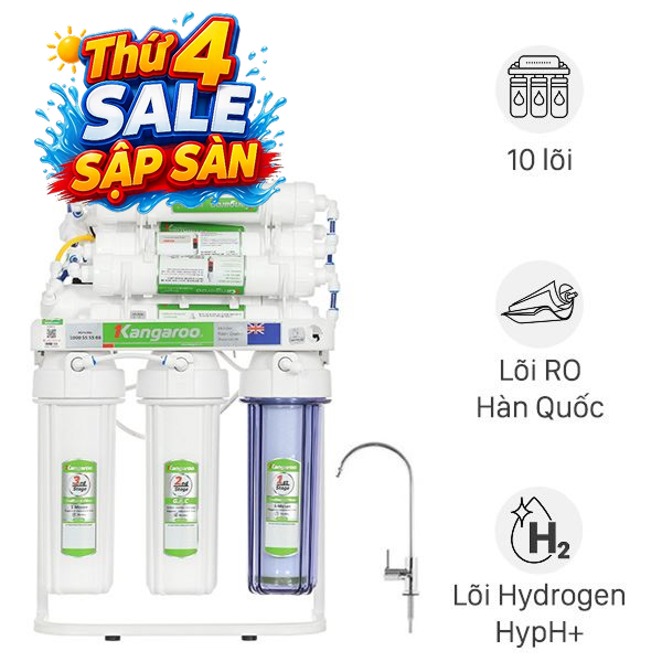 Máy lọc nước RO Hydrogen Kangaroo KGRP10