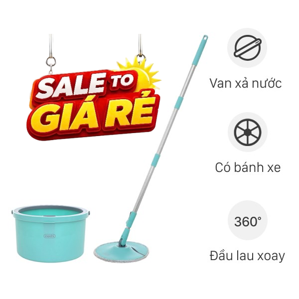 Bộ lau nhà tách nước bẩn Inochi Souji Plus HNK.LNTN.TRSJZZ2