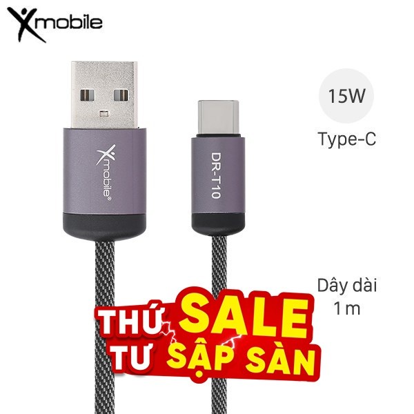 Cáp sạc và truyền dữ liệu 1m Xmobile DR-T10