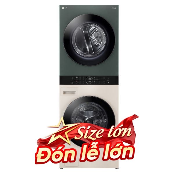 Tháp giặt sấy LG Inverter Giặt 14 Kg - Sấy 10 Kg WT1410NHEG