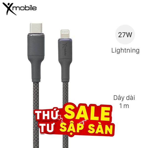 Cáp sạc nhanh và truyền dữ liệu 1m Xmobile L2320