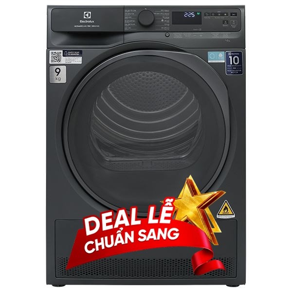Máy sấy bơm nhiệt Electrolux 9 Kg EDH903R7SC