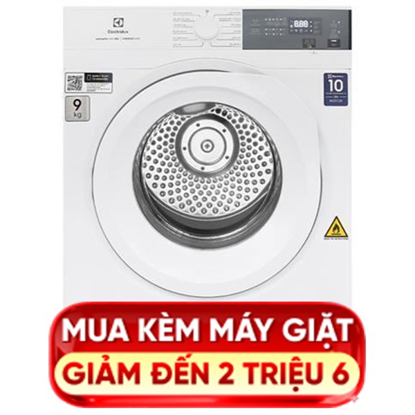 Máy sấy thông hơi Electrolux UltimateCare 9 kg EDV904H3WC