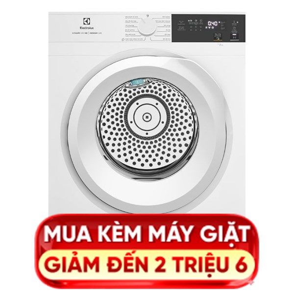 Máy sấy thông hơi Electrolux UltimateCare 9 kg EDS904H3WC