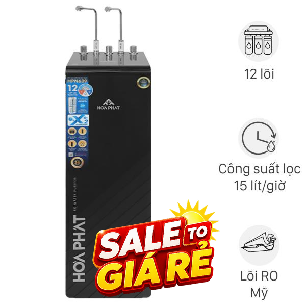 Máy lọc nước RO nóng nguội lạnh Hydrogen Hòa Phát HPN639