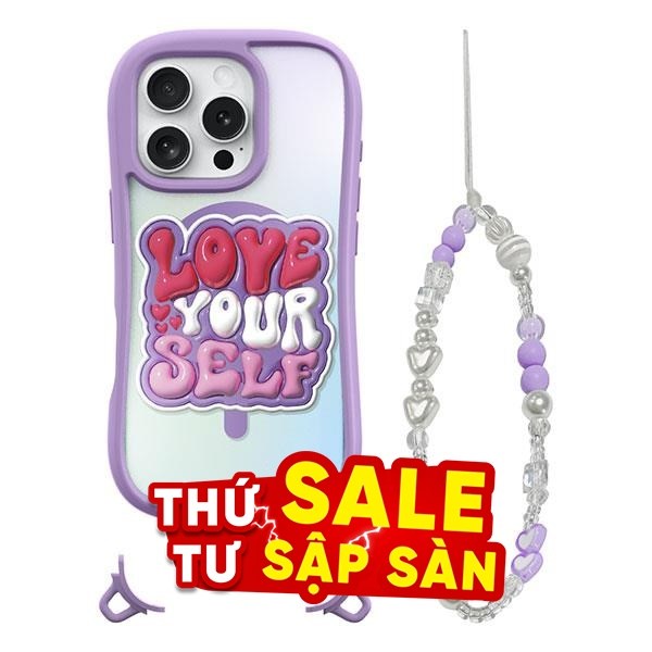 Ốp lưng MagSafe iPhone 16 Pro Max Nhựa cứng viền dẻo LAUT POP LOVIE