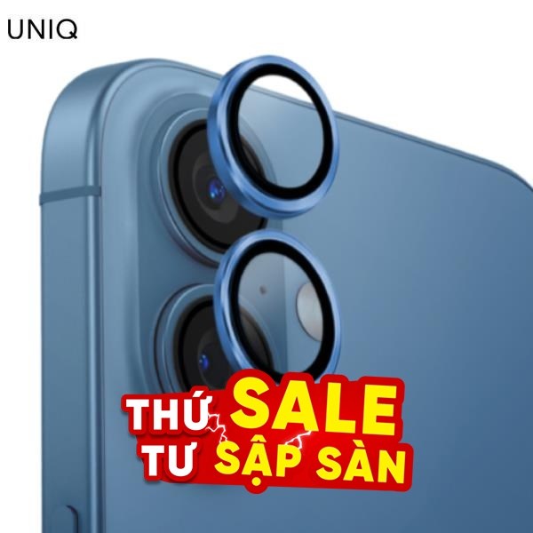 Miếng dán camera iPhone 16/16 Plus OPTIX ALUMINIUM UNIQ