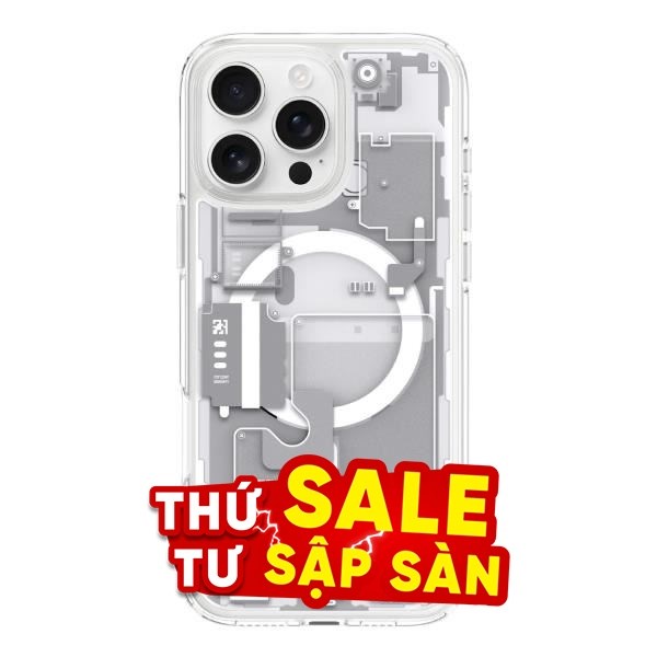 Ốp lưng MagSafe iPhone 16 Pro Max nhựa cứng viền dẻo SPIGEN Ultra Hybrid MagFit Zero One