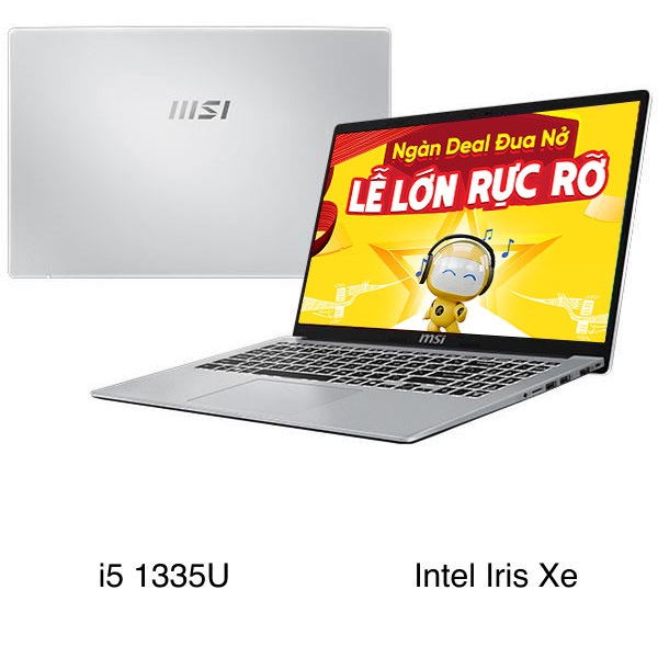 Laptop MSI Modern 15 F13MG - 082VN (i5 1335U, 16GB, 512GB, Full HD, Win11)