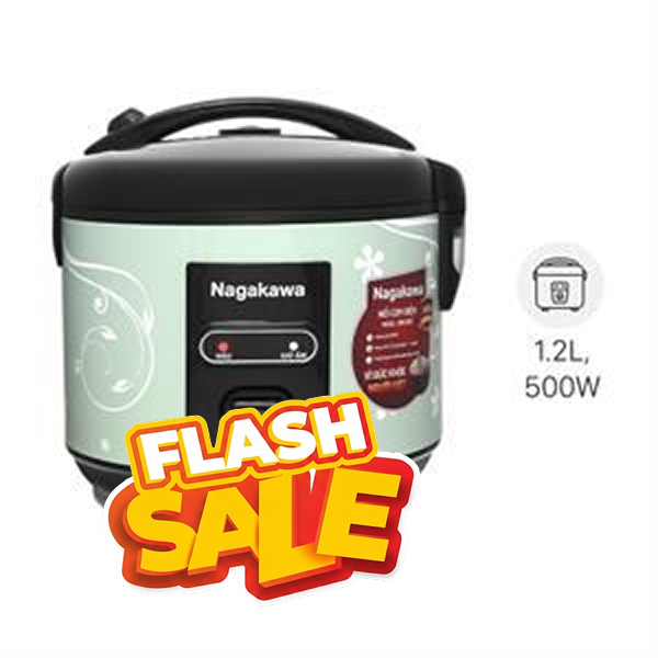 Nồi cơm nắp gài Nagakawa 1.2 lít NRC3812