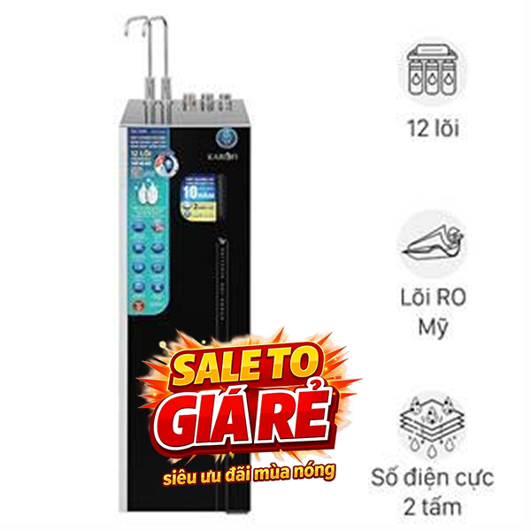 Máy lọc nước RO nóng nguội lạnh Hydrogen ion kiềm Karofi KAE-S688