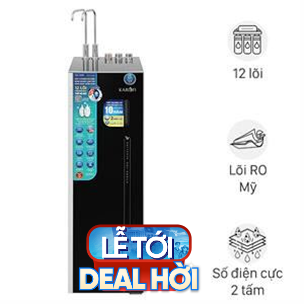 Máy lọc nước RO nóng nguội lạnh Hydrogen ion kiềm Karofi KAE-S688