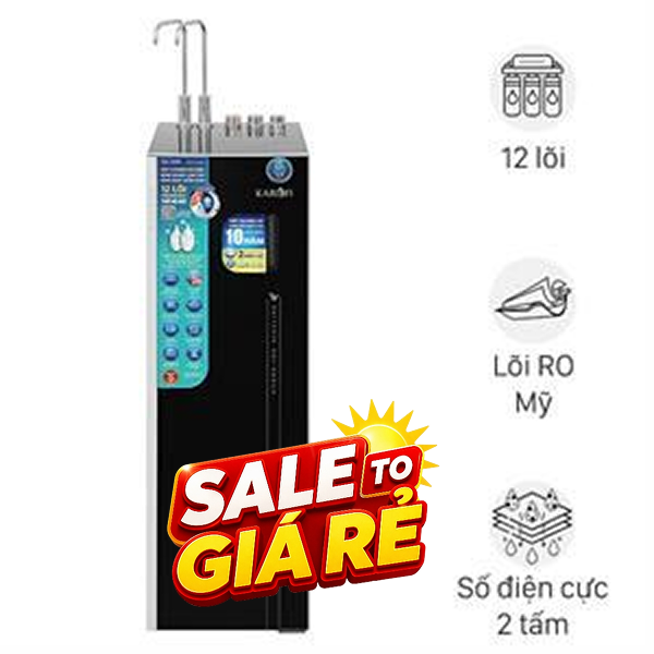 Máy lọc nước RO nóng nguội lạnh Hydrogen ion kiềm Karofi KAE-S688
