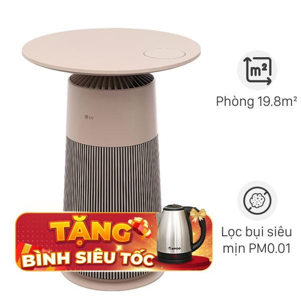 Máy lọc không khí LG PuriCare Aero Furniture AS20GPBK0 màu nâu 28W