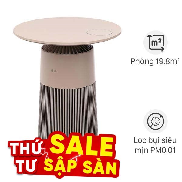 Máy lọc không khí LG PuriCare Aero Furniture AS20GPBK0 màu nâu 28W