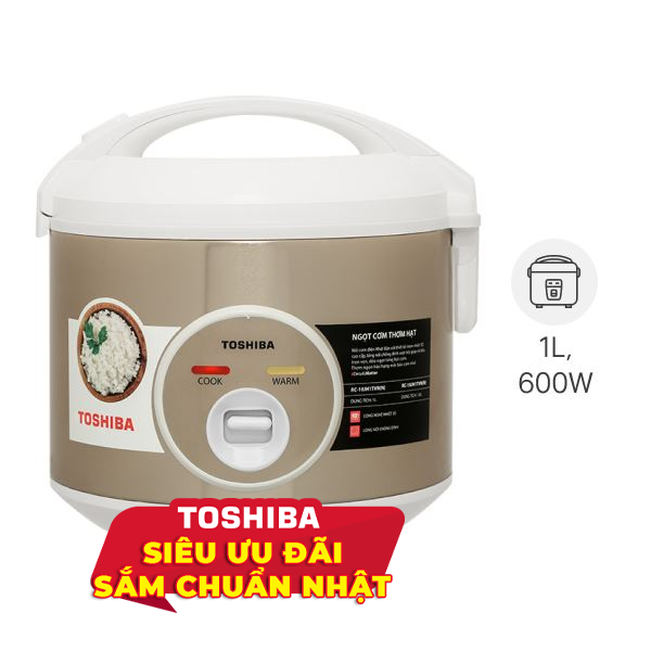 Nồi cơm nắp gài Toshiba 1 lít RC-10JH1TVN(N)