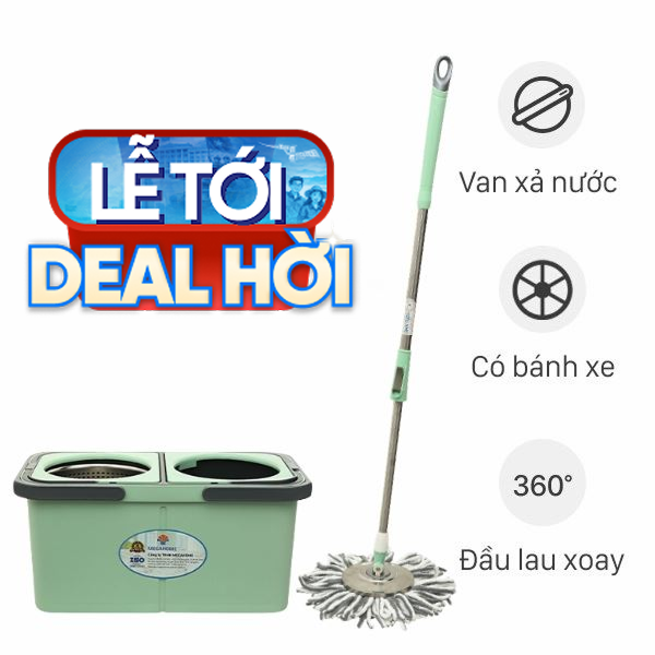 Bộ lau nhà tách nước bẩn Delites A10