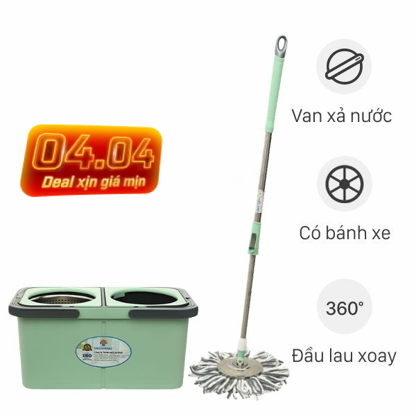 Bộ lau nhà tách nước bẩn Delites A10