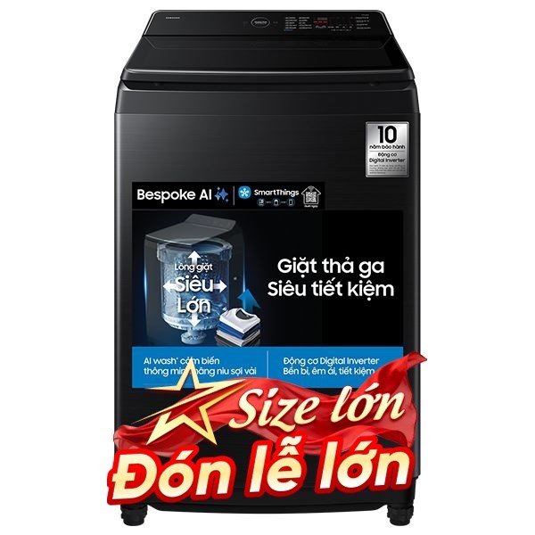 Samsung Inverter 19 Kg WA80F19B9BSV