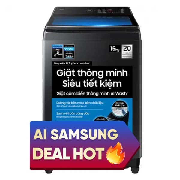 Samsung Inverter 15 Kg WA80F15B6BSV
