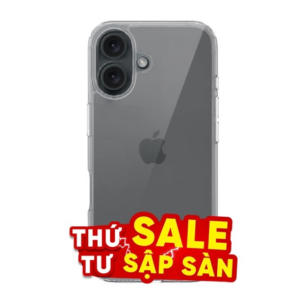 Ốp lưng iPhone 16 nhựa cứng viền dẻo Mipow Tempered Glass PS16A-CR