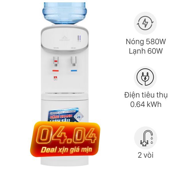 Cây nước nóng lạnh Hòa Phát HTL236 640W