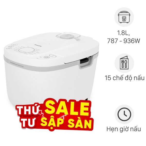 Nồi cơm điện tử Philips 1.8 lít HD4717/30