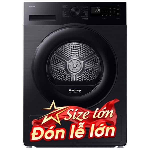 Máy sấy bơm nhiệt Samsung 9 Kg DV90CGC2A0ABSV
