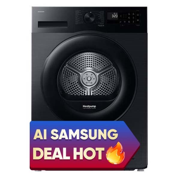 Máy sấy bơm nhiệt Samsung 9 Kg DV90CGC2A0ABSV