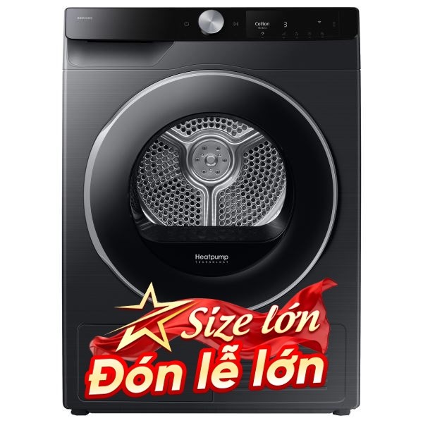 Máy sấy bơm nhiệt Samsung 9 Kg DV90T6240LB/SV