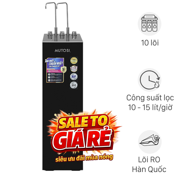 Máy lọc nước RO nóng nguội lạnh Mutosi MP-S129
