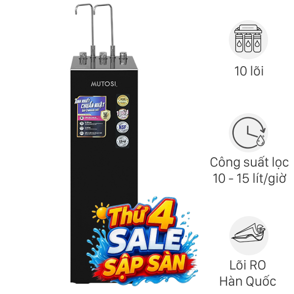 Máy lọc nước RO nóng nguội lạnh Mutosi MP-S129