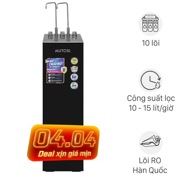 Máy lọc nước RO nóng nguội lạnh Mutosi MP-S129