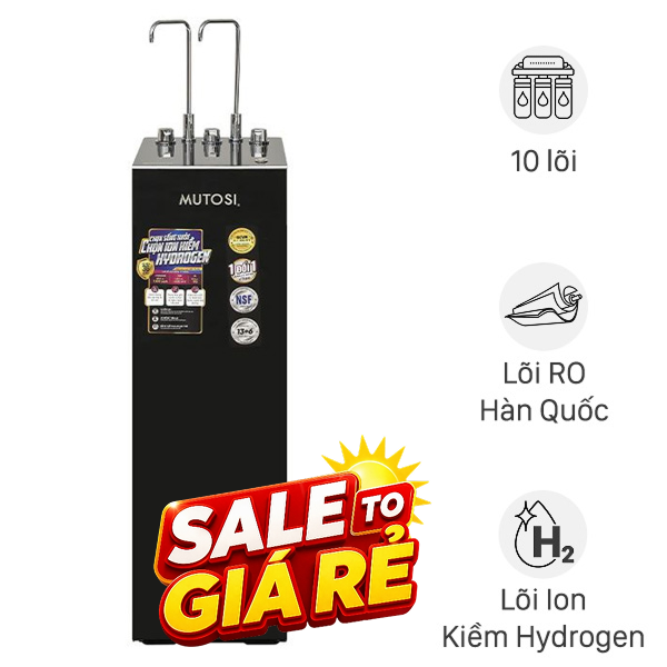 Máy lọc nước RO nóng nguội lạnh Hydrogen ion kiềm Mutosi MP-S128H