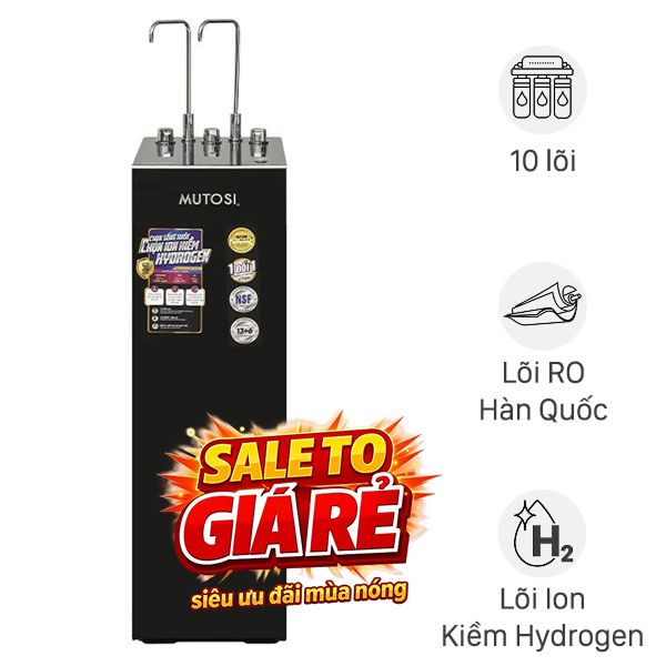 Máy lọc nước RO nóng nguội lạnh Hydrogen ion kiềm Mutosi MP-S128H